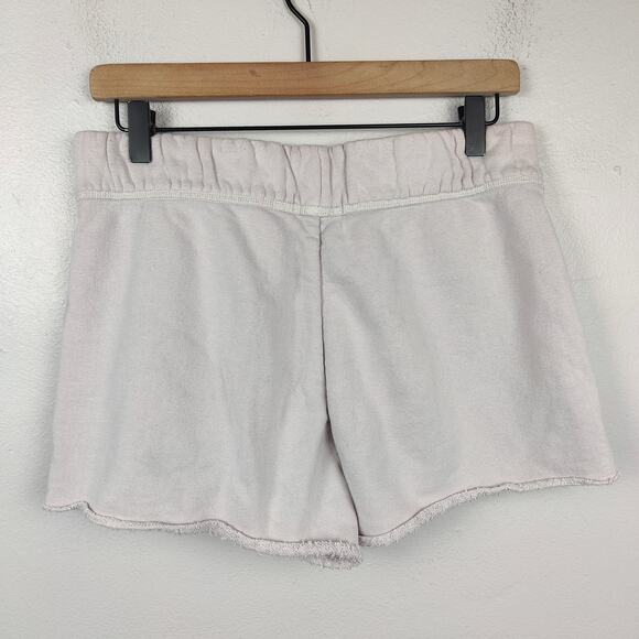 James Perse Sweat Shorts Womens Medium 2 Light Pink Cotton Drawstring Lounge - Picture 5 of 9
